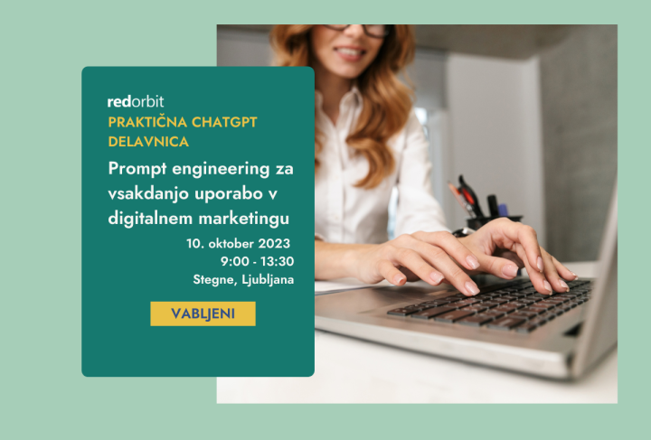 Praktična delavnica ChatGPT - prompt engineering za vsakdanjo uporabo v digitalnem marketingu